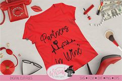 Partners in wine quote svg. Perfect design for best friends Product Image 1