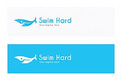 Swim Hard - Simple Abstract Stock Logo Template for Water Sports  Product Image 2