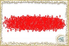 Scarlet Red Splotches Brush Strokes Clipart crimson Glitter  24 PNG - transparent background images Product Image 22