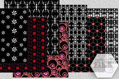 Big Bundle Black Fantastic - digital papers seamless patterns Product Image 4