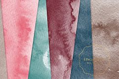 Watercolor Washes Digital Paper - Autumn Colors Product Image 2