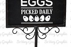 Farm Fresh Eggs | Cutting &amp; Printable File | SVG | PNG Product Image 3