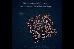 42 Pale Pink Peach Glitter Seamless Damask Ornament Overlays Product Image 6
