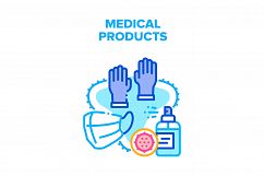 Medical Products Vector Concept Color Illustration Product Image 1