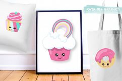 Unicorn cup cakes graphics and illustrations Product Image 4