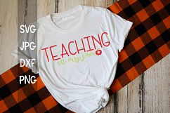 Teaching is my jam, Teacher, SVG Product Image 1