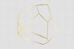 Vector Set of Luxury Golden Crystal Shapes Product Image 1