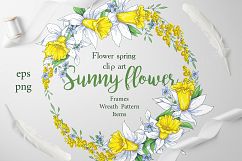 Sunny Flowers – spring clip art Product Image 1