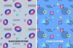 Memphis Space Seamless Patterns Product Image 2
