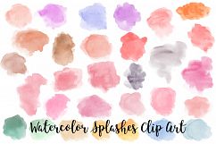 Watercolor Splashes Clip Art, Transparent PNG Product Image 2