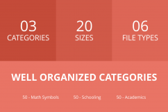 150 Academics Line Multicolor B/G Icons Product Image 3