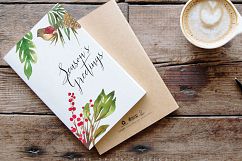 Winter Berry Watercolor Illustrations Product Image 7