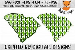 South Carolina Cactus SVG Cut File For Silhouette - Cricut Product Image 1