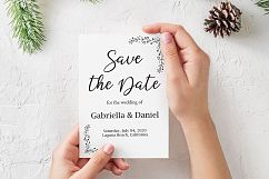 Printable Save The Date Template, instan download, DAD_03 Product Image 3