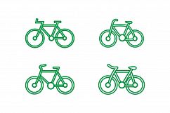 Bicycle vector icons set Product Image 1