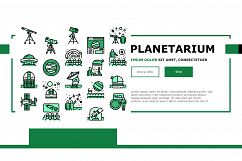 Planetarium Equipment Landing Header Vector Product Image 1