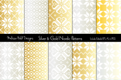 Silver &amp; Gold Nordic Patterns Product Image 1