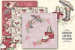 Rain Romance digital paper pack Product Image 4