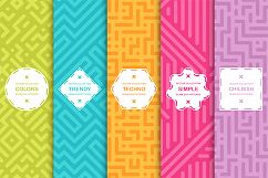 Bright seamless geometric patterns Product Image 1