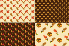 Seamless Thanksgiving Patterns Product Image 2