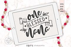 One blessed nana SVG DXF EPS PNG Product Image 1