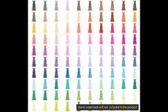 100 Bridal Dress Clip Arts, Planner Clip arts, Evening Gown Product Image 2