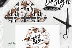 Cotton flowers PNG watercolor set Product Image 6