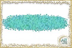 Turquoise Glitter Blue and Green Digital Clipart Brush Stroke 24 of beautiful PNG files Product Image 16