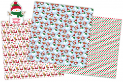 Christmas digital papers,Christmas patterns, Santa, Elf Product Image 3