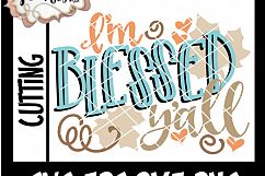 I'm Blessed Y'all- Thanksgiving - SVG File Product Image 2