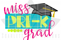 Miss Pre-K Grad SVG Product Image 2