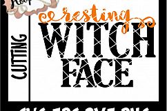 Resting Witch Face - Halloween SVG Cu Product Image 2