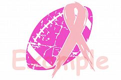 Football Tackle Breast Cancer Svg Awareness ribbon svg 1018s Product Image 3