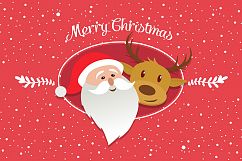 Merry Christmas characters vector Product Image 1