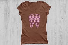 Tooth SVG, Tooth Monogram SVG, Teeth SVG, Dentist Tooth Svg Cut Files, Dentist Cutting File, Silhouette Files, Cricut Files, Dxf, Eps, Png. Product Image 3