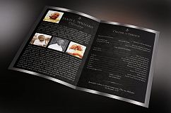 Black Dignity Funeral Program Template Product Image 2