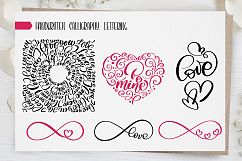 Valentine&#039;s Day lettering photo overlays Product Image 8
