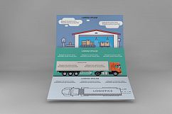 Logistics PowerPoint Infographic Set Product Image 5