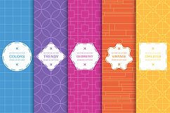 Colorful seamless geometric patterns Product Image 1