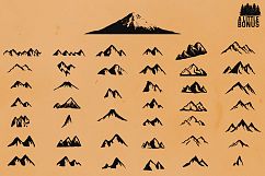 Vector Mountain Silhouettes Product Image 2