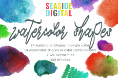 Basic Watercolor Shapes Product Image 1