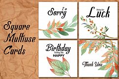 Square Birth Day Wishing Cards Product Image 1