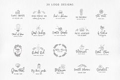 100 Hand drawn design elements. Logos. Product Image 11