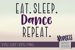 Eat Sleep Repeat sports bundle | SVG DXF EPS PNG Product Image 4