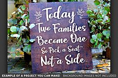 Today Two Families Become One SVG File - Wedding SVG - 5501 Product Image 3