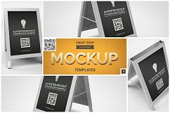 Poster Stand Display Mockup Product Image 1