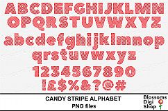 Candy Stripe Alphabet Clipart Product Image 2