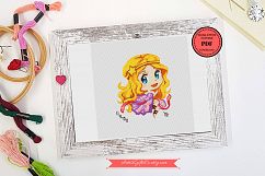 Cutest Virgo for September birthday cross stitch pattern PDF Product Image 2