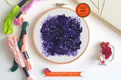 Zodiac Gemini Cross Stitch pattern PDF, Astronomy stitching Product Image 2