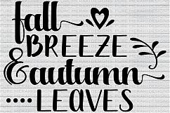 Fall Breeze and Autumn Leaves SVG Product Image 1